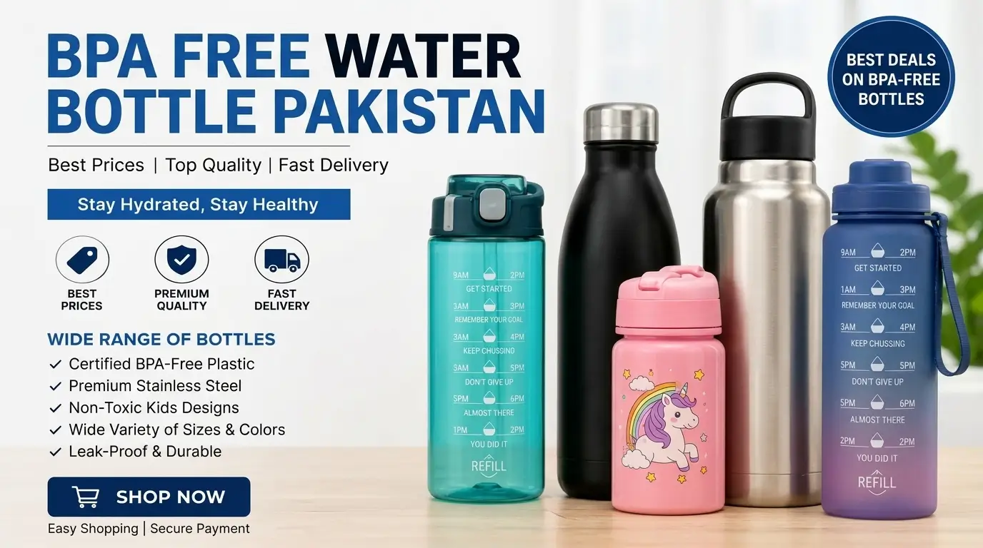 BPA Free Water Bottle Pakistan | Safe Bottles for Daily Use