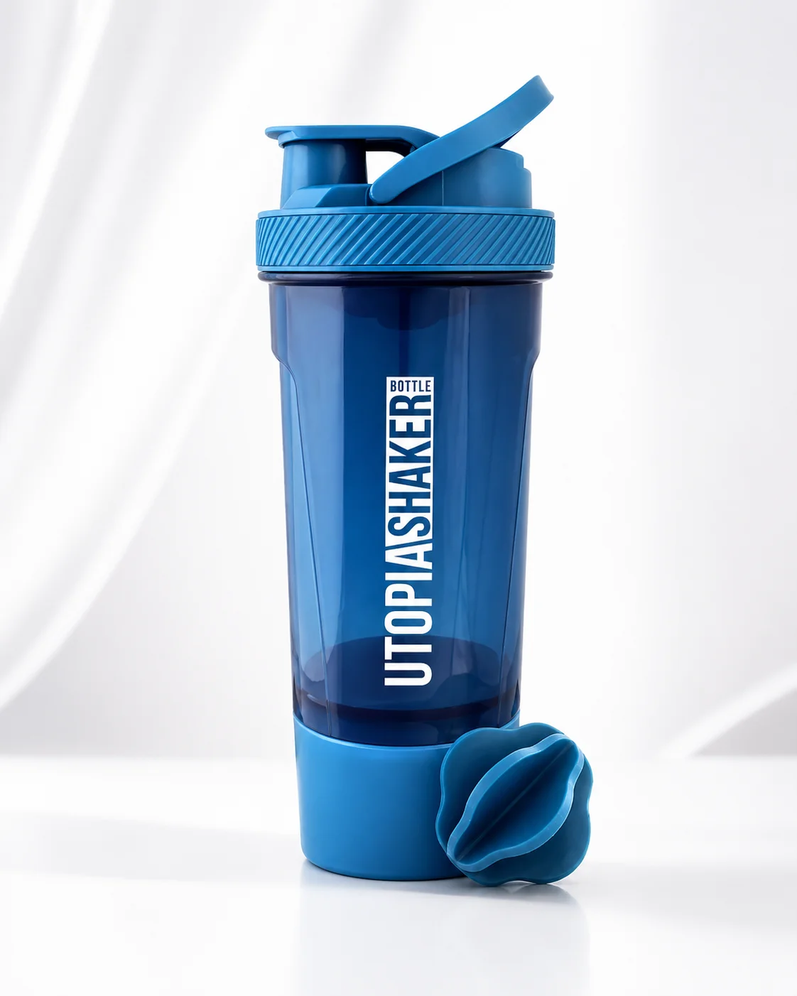 Blue Utopia Protein Shaker Bottle – Sleek, BPA-Free, and Leak-Proof for Gym Use