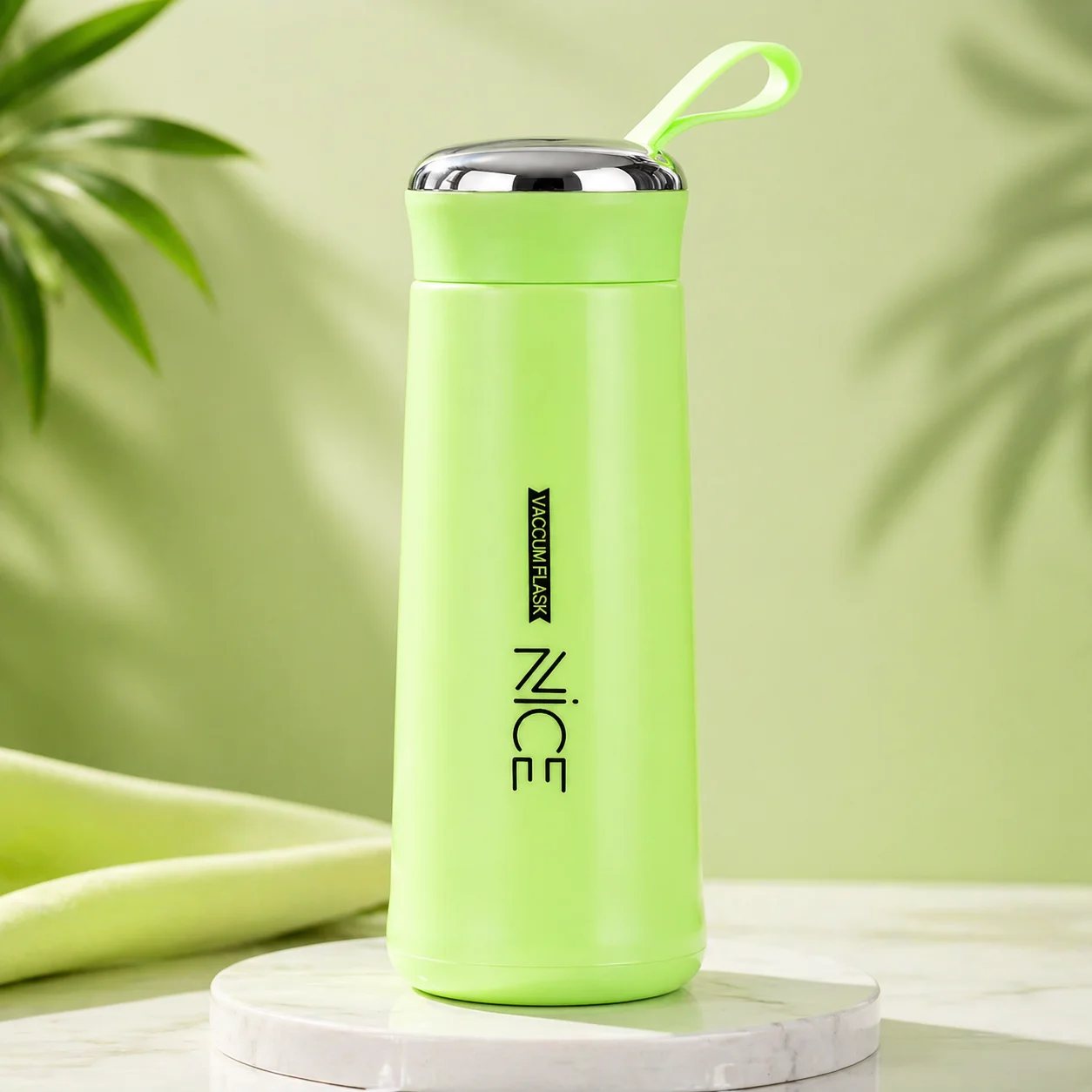 Green 400ml Insulated Water Bottle – Ideal for Gym and Sports
