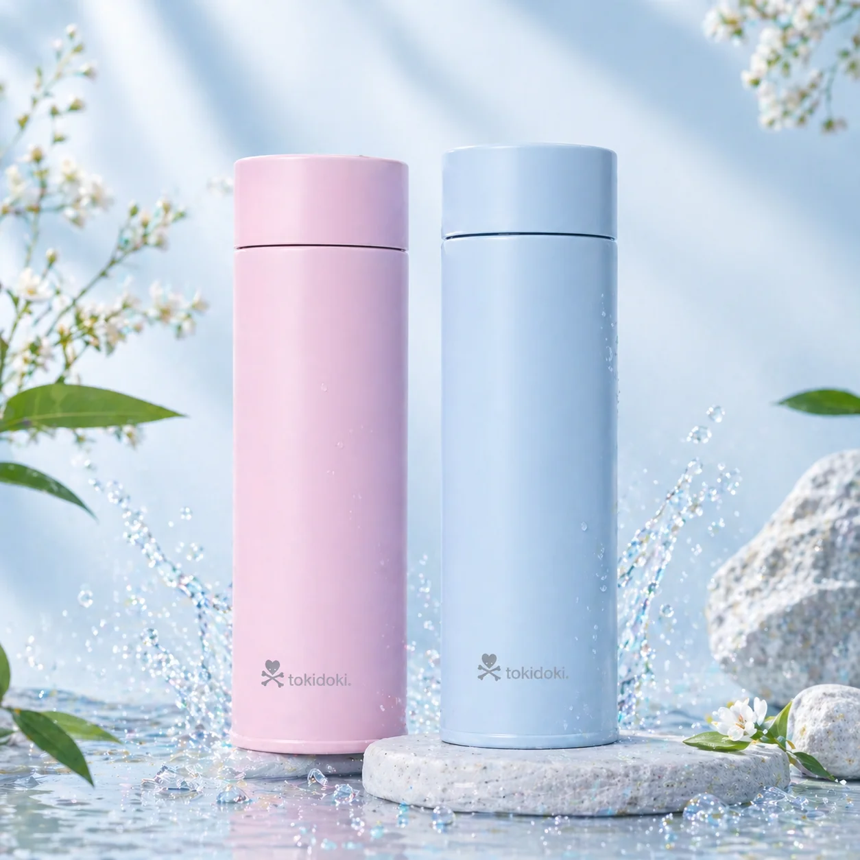 stainless steel insulated bottle open lid leakproof design thermal bottle inside view